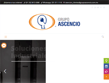 Tablet Screenshot of grupoascencio.com